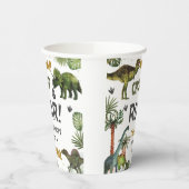Cool Dinosaurs Jurassic Boy Verjaardagsfeestje Papieren Bekers (Links)