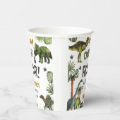 Cool Dinosaurs Jurassic Boy Verjaardagsfeestje Papieren Bekers (Rechts)