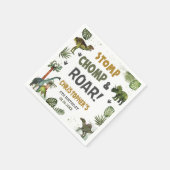 Cool Dinosaurs Jurassic Boy Verjaardagsfeestje Servet (Hoek)