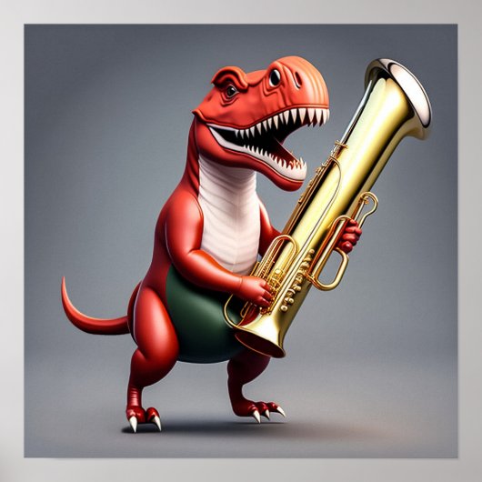 Cool Dinosaurus - Kunstdruk Poster (Voorkant)