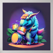 Cool Dinosaurus - Kunstdruk Poster (Voorkant)