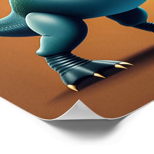 Cool Dinosaurus - Kunstdruk Poster (Hoek)