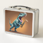 Cool Dinosaurus Metalen Lunchbox (Voorkant)
