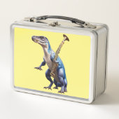 Cool Dinosaurus Metalen Lunchbox (Voorkant)