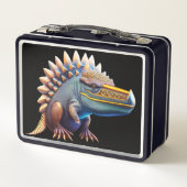 Cool Dinosaurus Metalen Lunchbox (Achterkant)