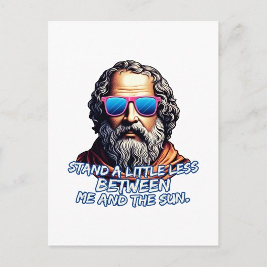 Cool Diogenes Quote Briefkaart (Voorkant)