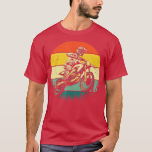 Cool Dirt Bike Art Mannen Women Motocross  Mot T-shirt