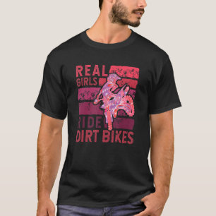 Cool Dirt Bike For Women Girls Motocross Biker Rac T-shirt