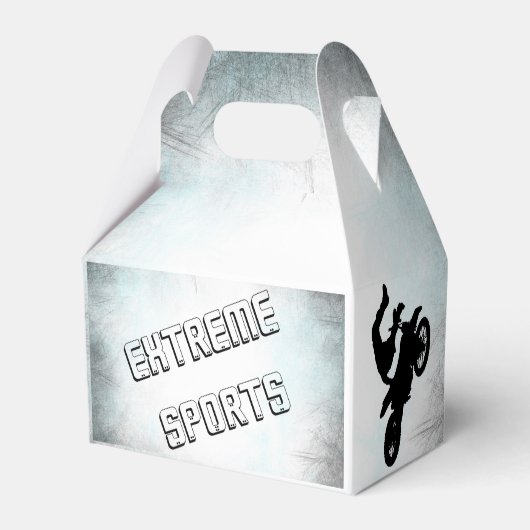 Cool Dirt Bike Masculine 16e verjaardag Bedankdoosjes (Achterkant)