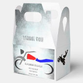 Cool Dirt Bike Masculine 16e verjaardag Bedankdoosjes (Geopend)
