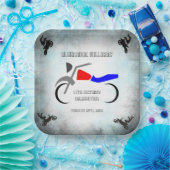 Cool Dirt Bike Masculine 16e verjaardag Papieren Bordje (Feest)