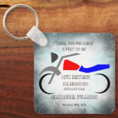 Cool Dirt Bike Masculine 16e verjaardag Sleutelhanger (Voorkant)