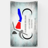 Cool Dirt Bike Masculine 16e verjaardag Spandoek (Verticaal)