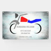 Cool Dirt Bike Masculine 16e verjaardag Spandoek (Horizontaal)