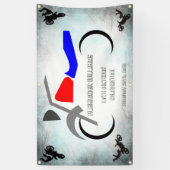 Cool Dirt Bike Masculine Banner 16e verjaardag (Verticaal)