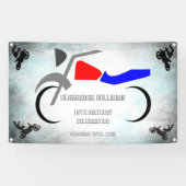 Cool Dirt Bike Masculine Banner 16e verjaardag (Horizontaal)