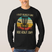Cool Disc Golf For Men Women Disc Golf  Player T-shirt (Voorkant)