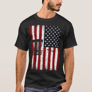 Cool Disc Golf Speler Noodlijdend USA Amerikaanse T-shirt