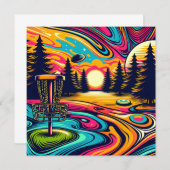 Cool Disc golfbaan bij zonsondergang (Voorkant / Achterkant)