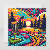 Cool Disc golfbaan bij zonsondergang (Voorkant)