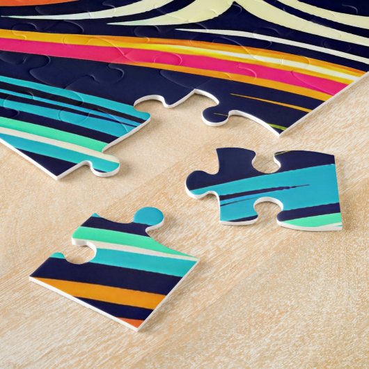 Cool Disc golfbaan bij zonsondergang Legpuzzel (Zijkant)