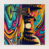 Cool Disc golfbaan bij zonsondergang Legpuzzel (Horizontaal)