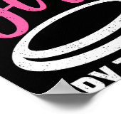 Cool discgolf ontwerp voor vrouwen meisjes discgol poster (Hoek)