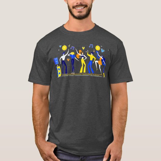 Cool Disco 1970s 70s Dance Party Retro T-shirt (Voorkant)