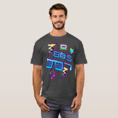Cool Disco 80s  brillen Dance Party Retro T-shirt (Voorkant volledig)