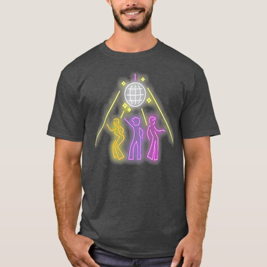 Cool Disco bal 80s Dance Party Retro T-shirt (Voorkant)