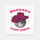 Cool Disco Cowgirl Meisjesuitje Servet (Voorkant)