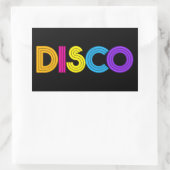 Cool Disco muziek woord kunst sticker (Tas)