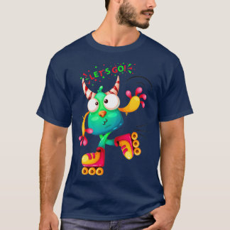Cool Disco Roller Dance Party Retro T-shirt