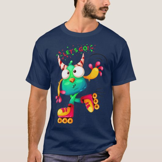 Cool Disco Roller Dance Party Retro T-shirt (Voorkant)