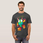 Cool Disco Roller Dance Party Retro T-shirt (Voorkant volledig)