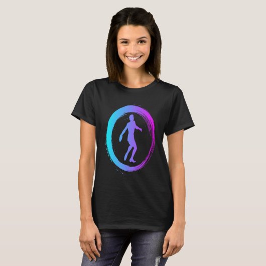 Cool discus throwing track and field t-shirt (Voorkant volledig)