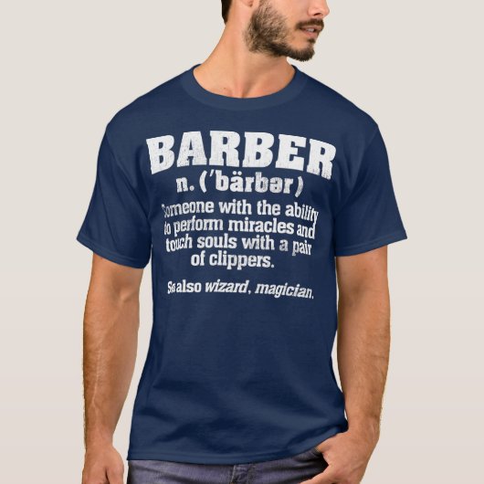 Cool Distress Best Barber Definition Cft T-shirt (Voorkant)