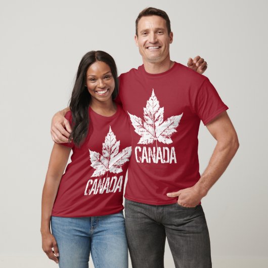 Cool Distress Canada Souvenir Maple Leaf T-shirt (Unisex)