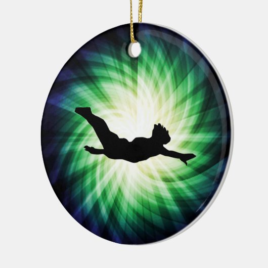 Cool Diving Keramisch Ornament (Links)