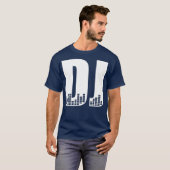 Cool DJ Beat Disc Jockey T-shirt (Voorkant volledig)