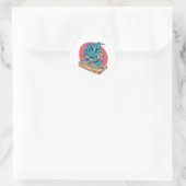 Cool DJ Cat Ronde Sticker (Tas)