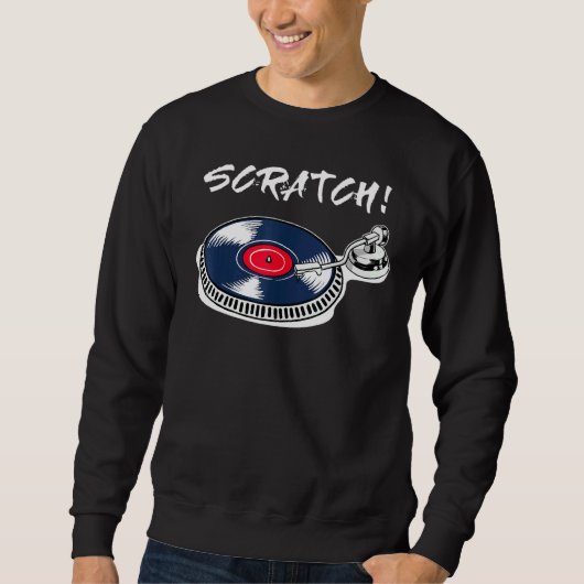 Cool Dj Deejay Scratch Mc Disco Hip Music Beat Trui (Voorkant)