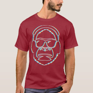 Cool DJ Gear Monkey DJ tshirts voor Heren en