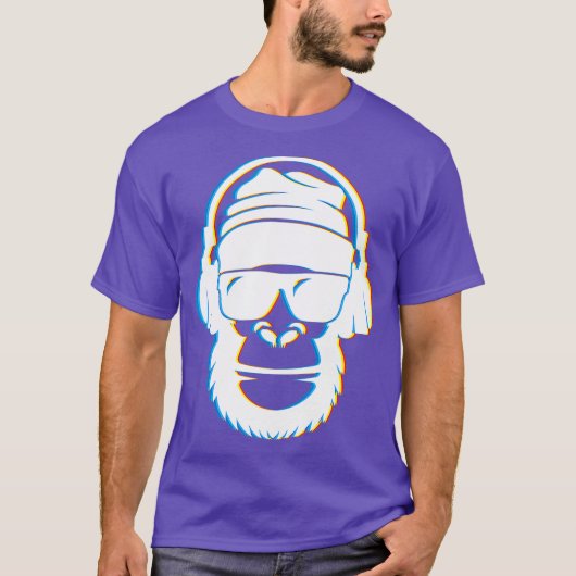 Cool DJ Gear Monkey DJ tshirts voor Heren en (Voorkant)