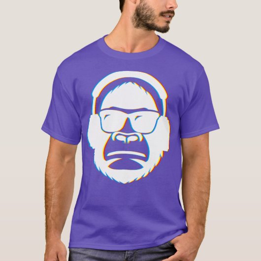Cool DJ Gear Monkey DJ tshirts voor Heren en (Voorkant)