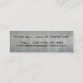 Cool dj icon metalic visitekaartje (Achterkant)