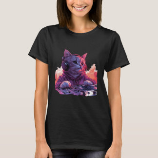 Cool DJ Kat Shirt, Grappige Kat Shirt