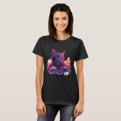 Cool DJ Kat Shirt, Grappige Kat Shirt (Voorkant volledig)