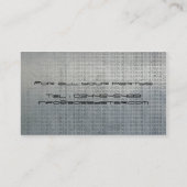 Cool dj logo metal visitekaartje (Achterkant)