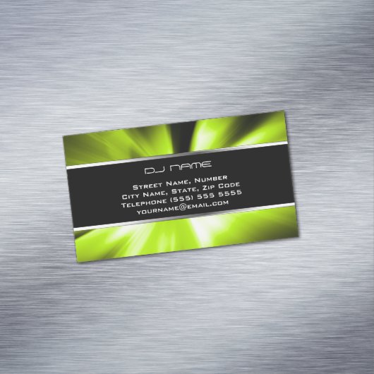 Cool DJ Magnetisch Visitekaartje (Voorbeeld)